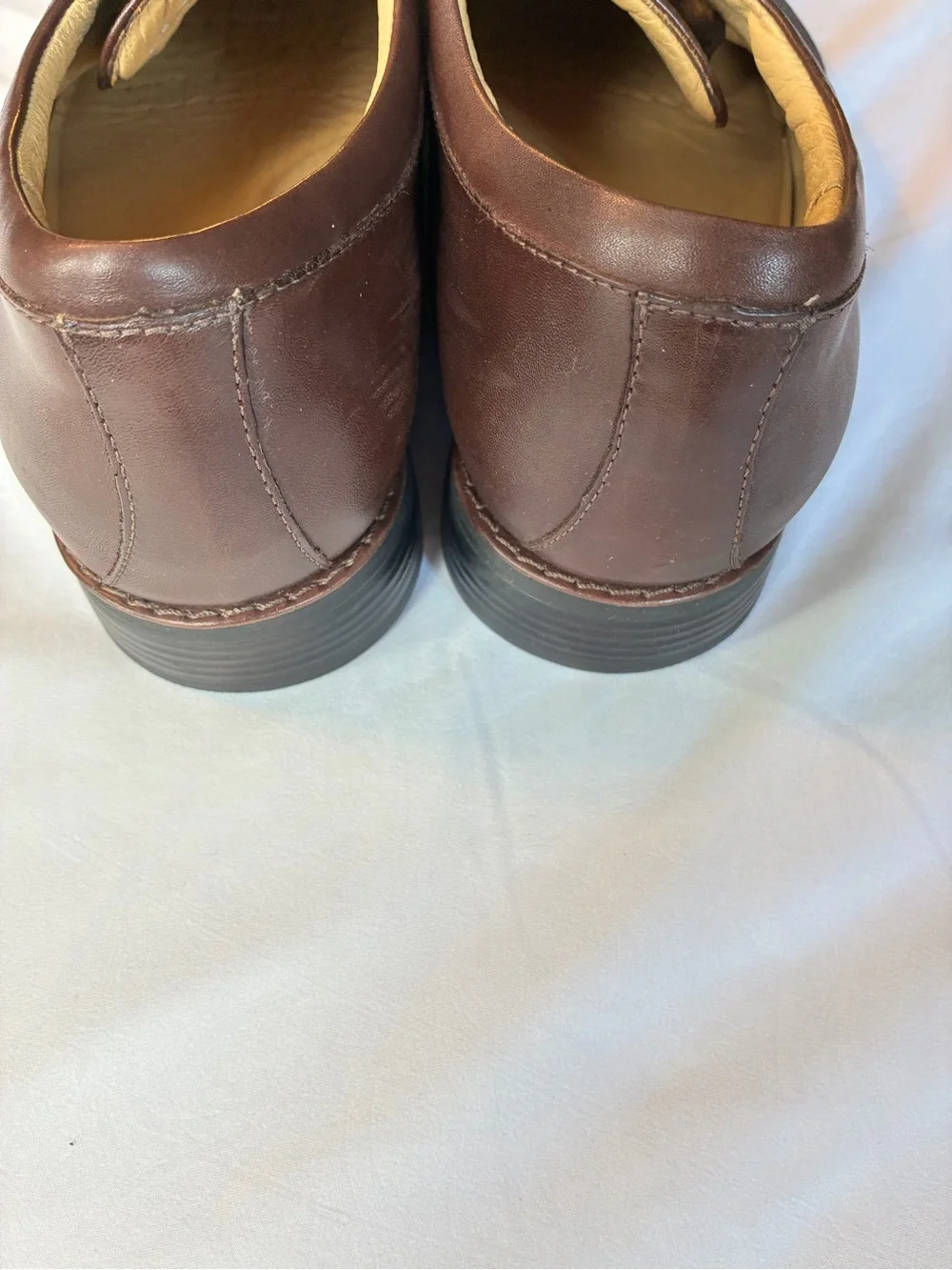 Johnston & Murphy Brown Leather Derby Lace-Up Shoes